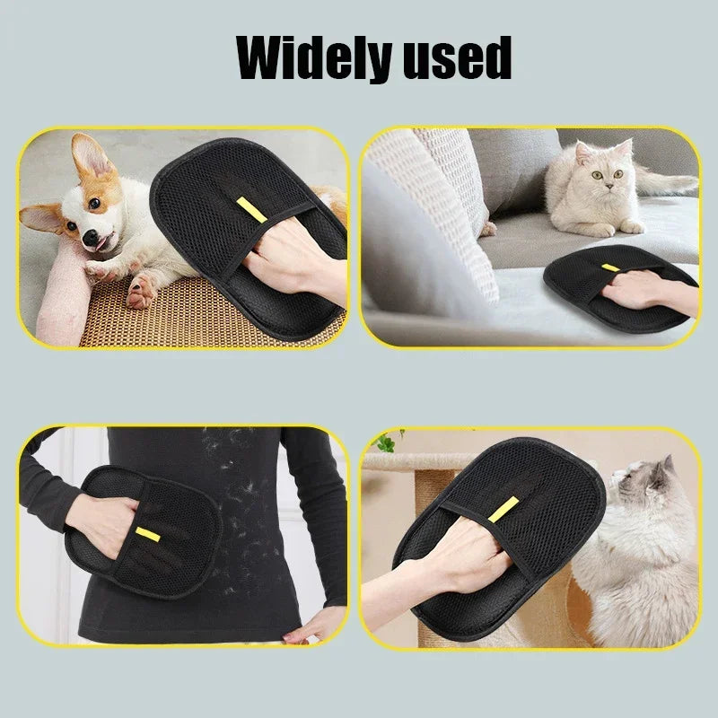 Gentle Pet Grooming Gloves