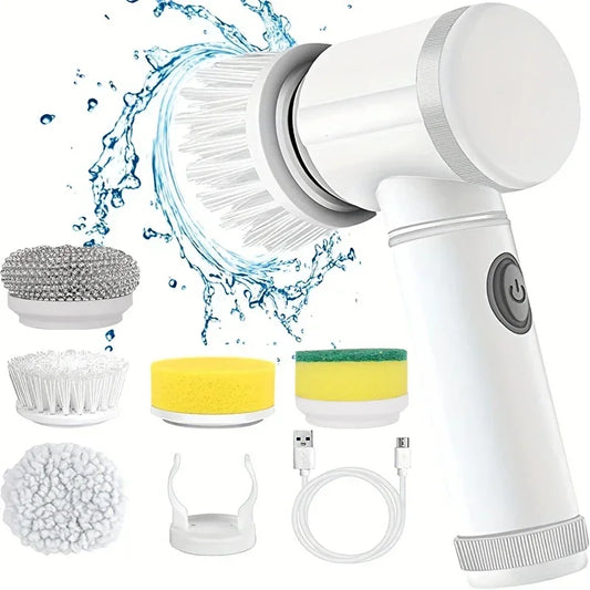 Electric Spin Scrubber, Bathroom Cordless Cleaning Brush Power Scrubber